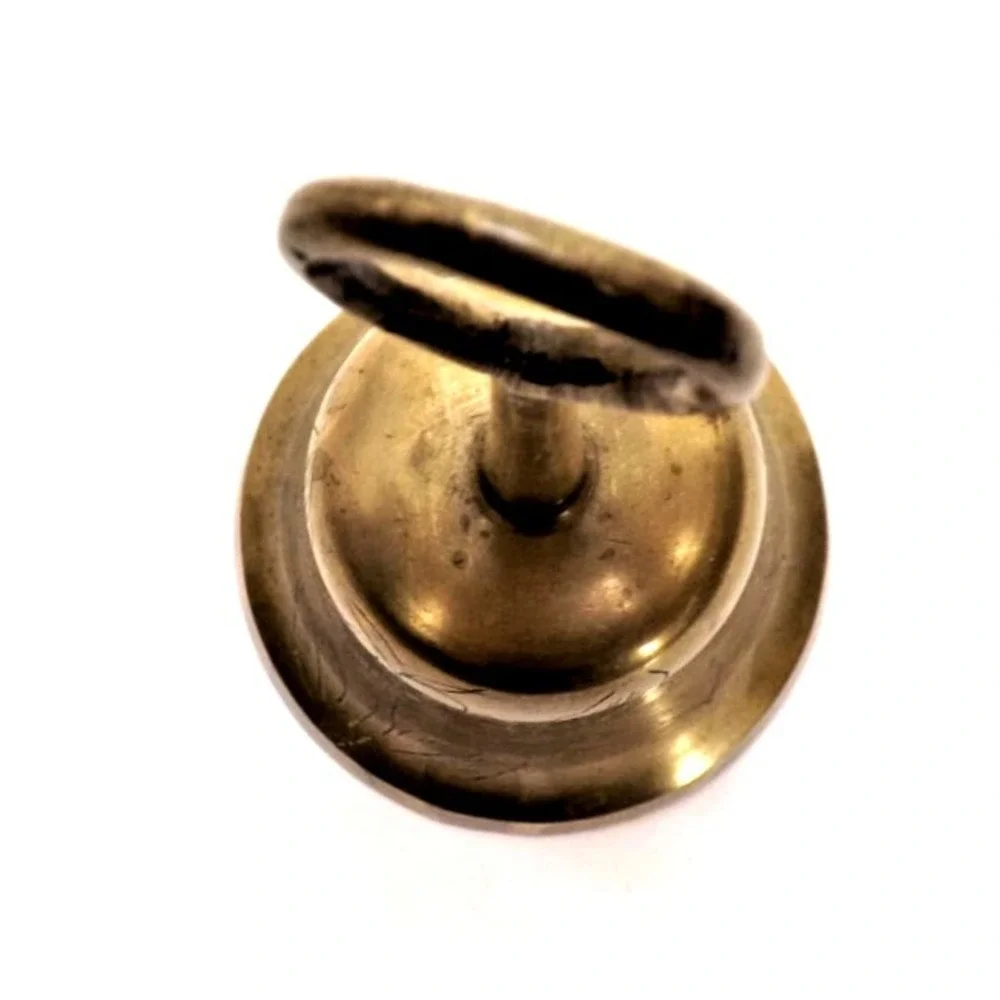 Vintage Collectible Etched Brass Bell Floral Design - 5.5